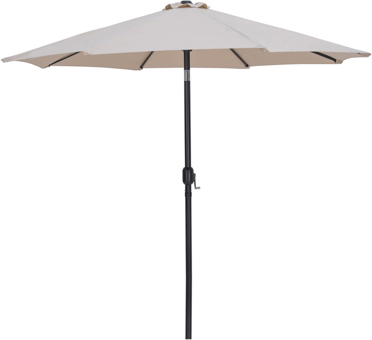 Fiji - Aluminum Patio Umbrella With Square White And Black Base