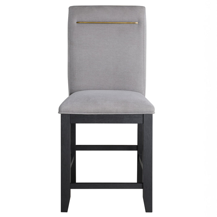 Yves - Counter Chair (Set of 2) - Gray