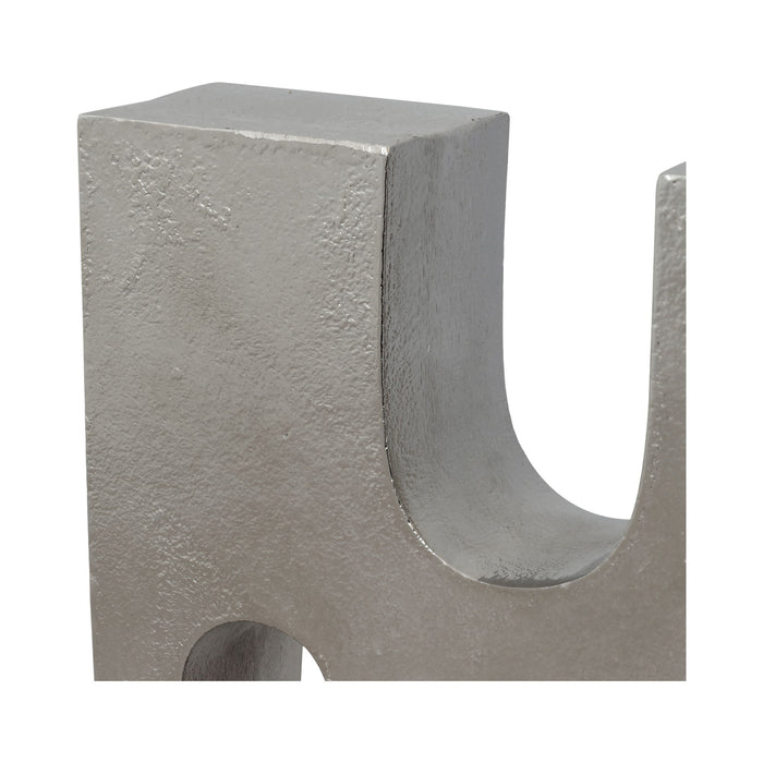 Odi - Cast Aluminum Decorative Object - Silver