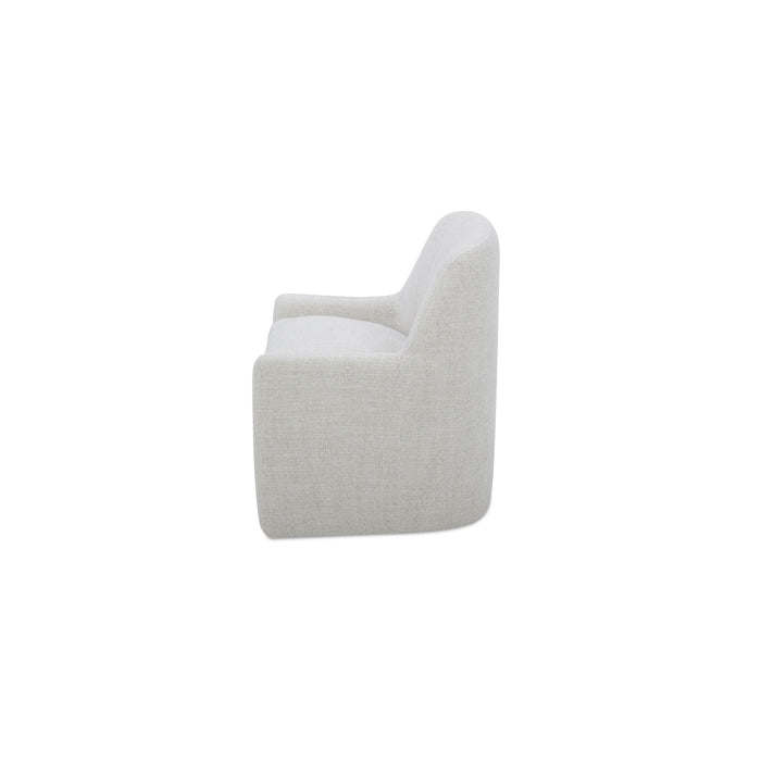 Maisie - Rolling Dining Chair - Flecked Oat / Beige