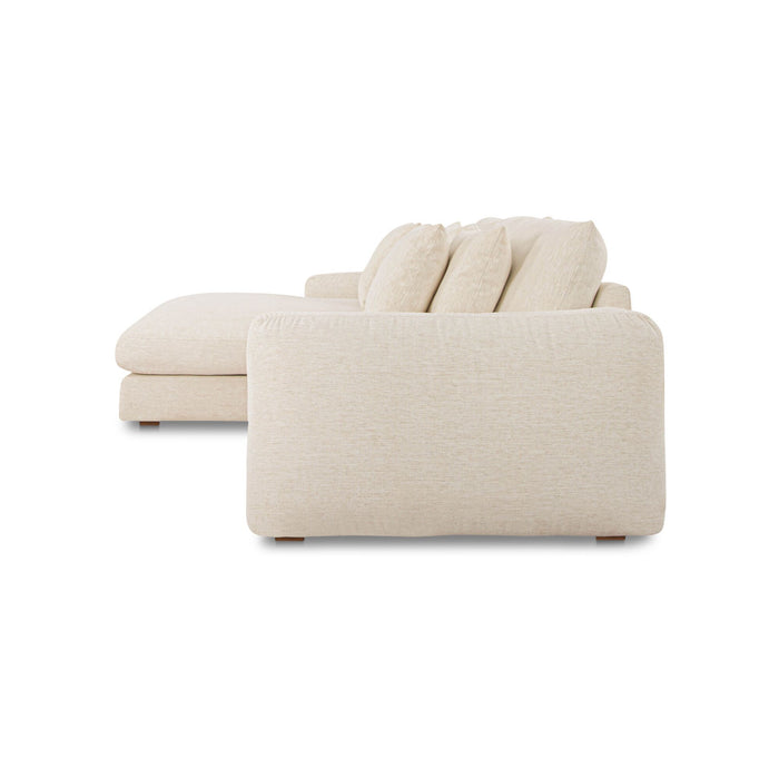 Berga - Sectional Left Stationary Sofa - White