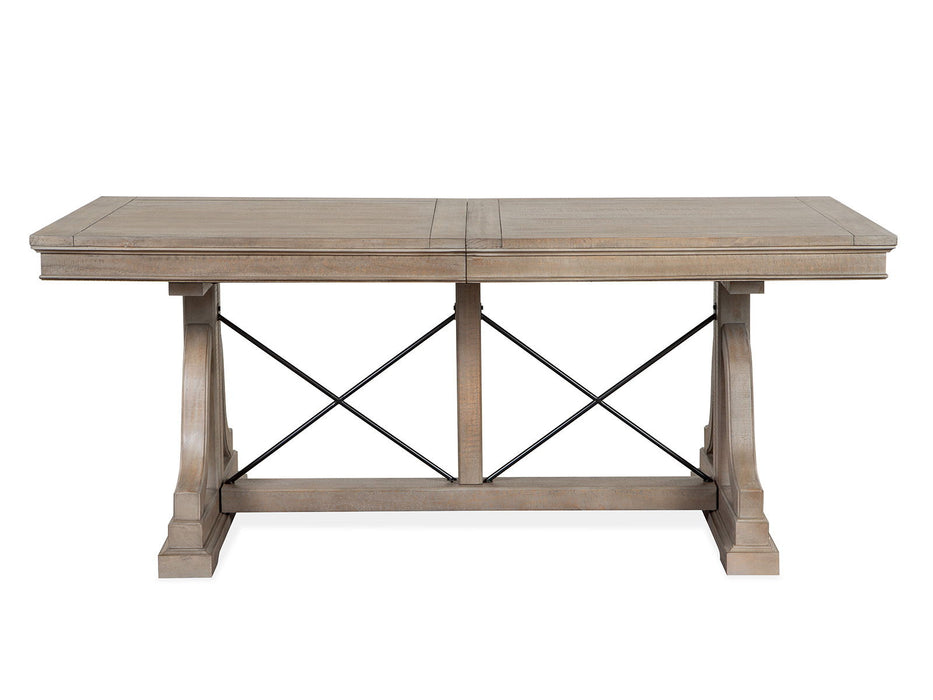 Paxton Place - Extendable Trestle Dining Table Set