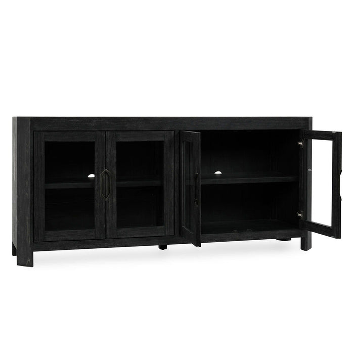 Macarthur - Reclaimed Oak 4 Door Cabinet - Aged Black