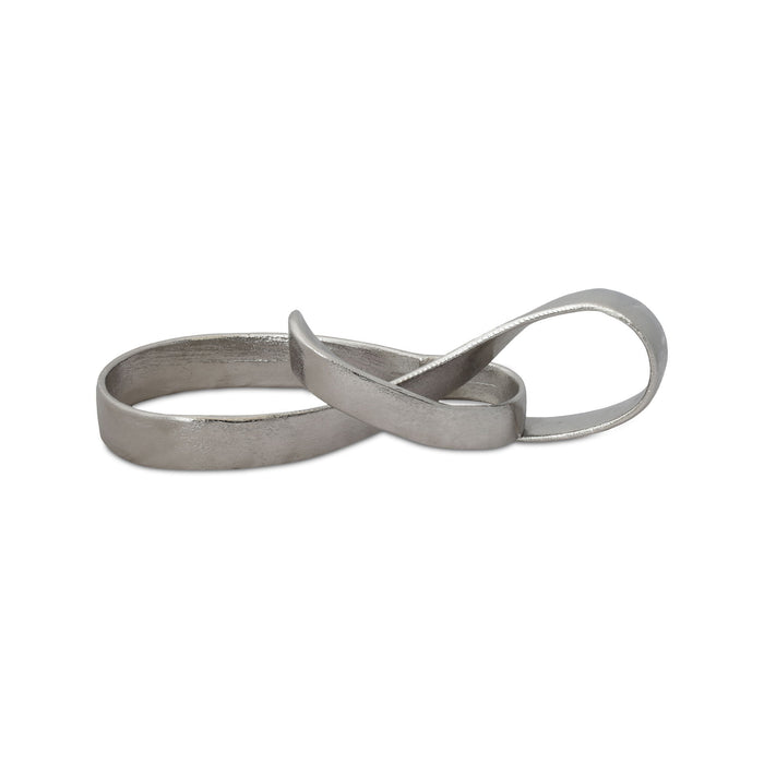 Cascade - Cast Aluminum Sculpture - Pearl Silver