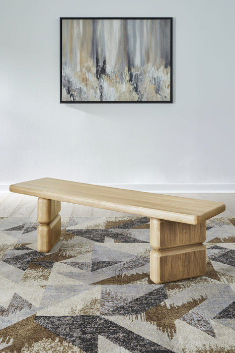 Nia Wood Dn Bench - Lioness