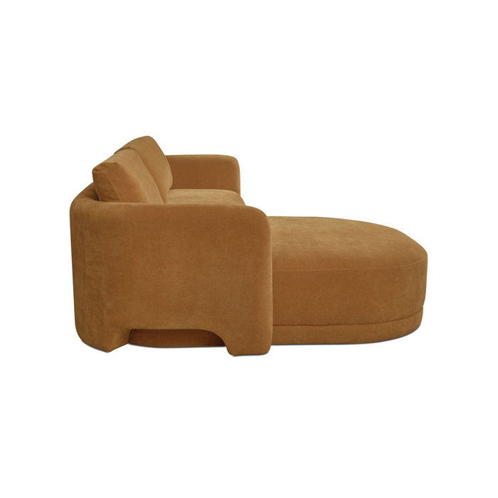 Emmy - Sectional Left - Ginger / Brown