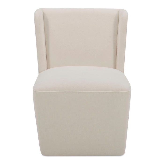 Cormac - Rolling Dining Chair - Cream