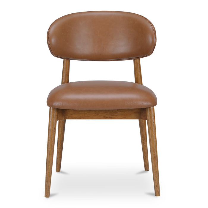 Ellie - Leather Dining Chair - Brown