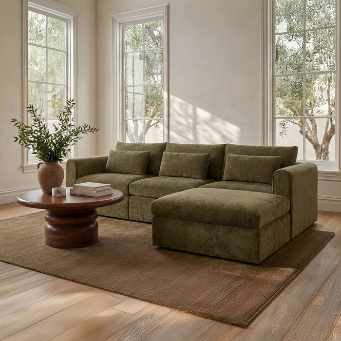 Swift - Storage Ottoman - Dark Green