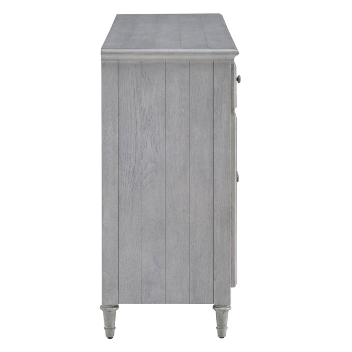 Pulaski Accents - 3-Door Credenza With Storage Drawers - Light Gray