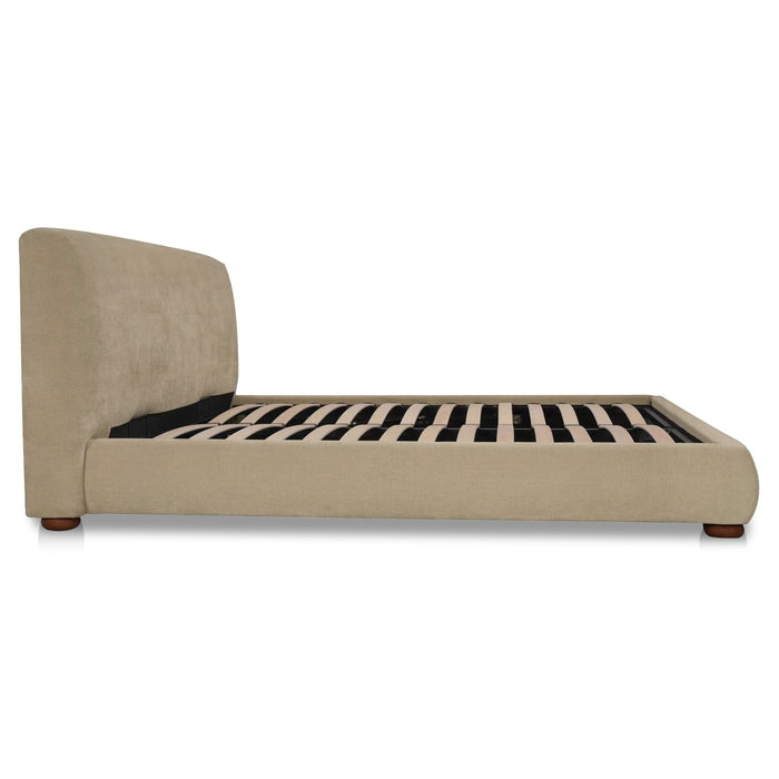 Beau - Queen Storage Bed - Warm Beige