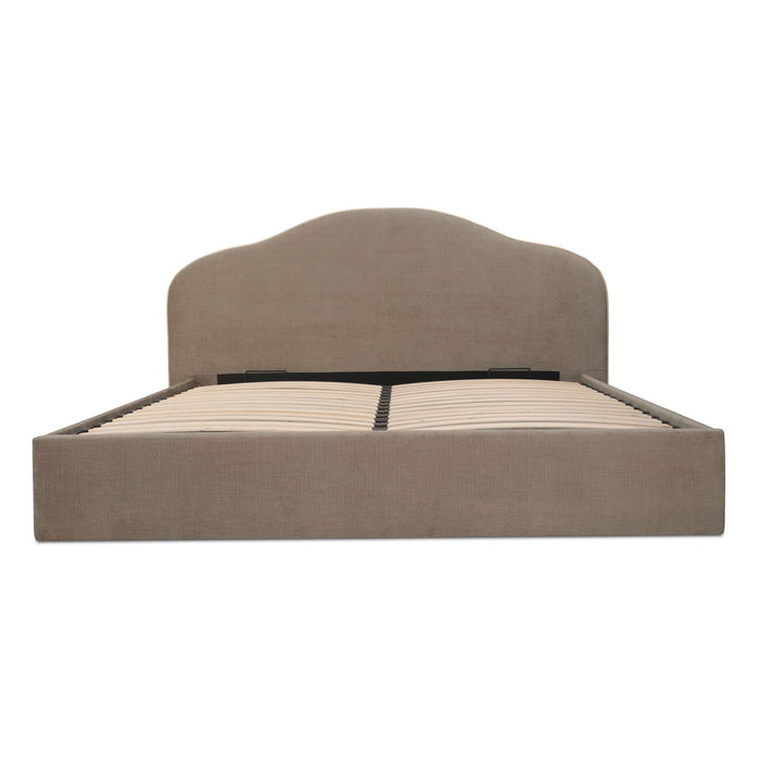 Maggie - Queen Storage Bed - Taupe