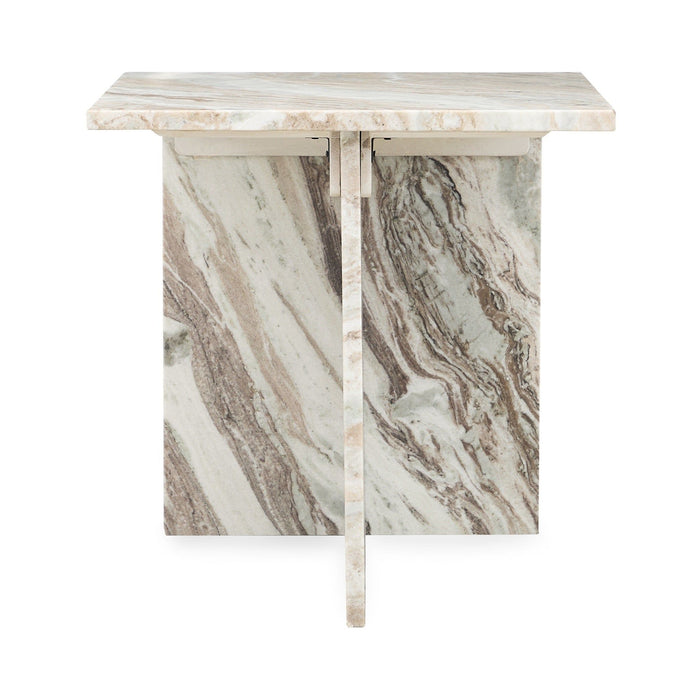 Bexly - Marble Square End Table