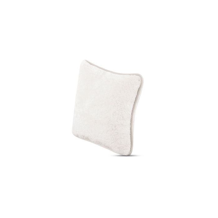Carr - 25" Cushion - Faux Fur Cream