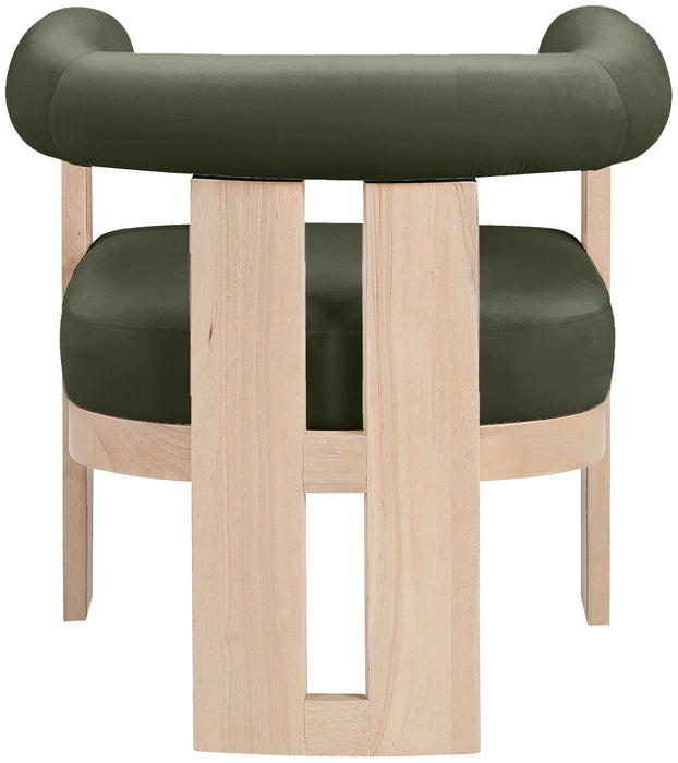 Arienzo - Performance Fabric Upholstered Accent Chair - Natural Base