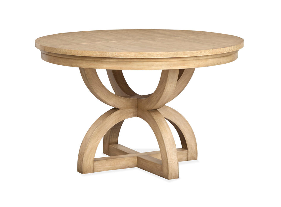 Coventry - Extendable 48" Round Dining Table - Honey Wheat