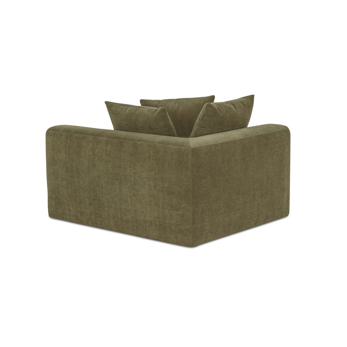 Davie - Left Arm Facing Chair - Olive Green