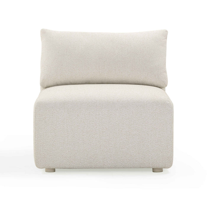 Hangover - Outdoor Modular Armless Chair - Cream