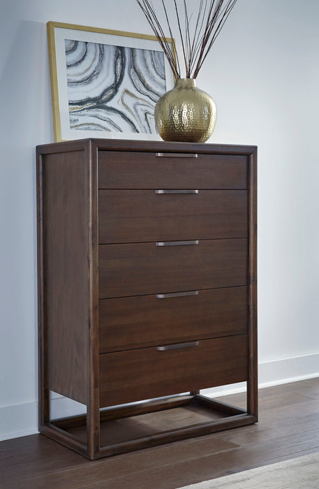 Sol 5 Drw Chest - Brown Spc