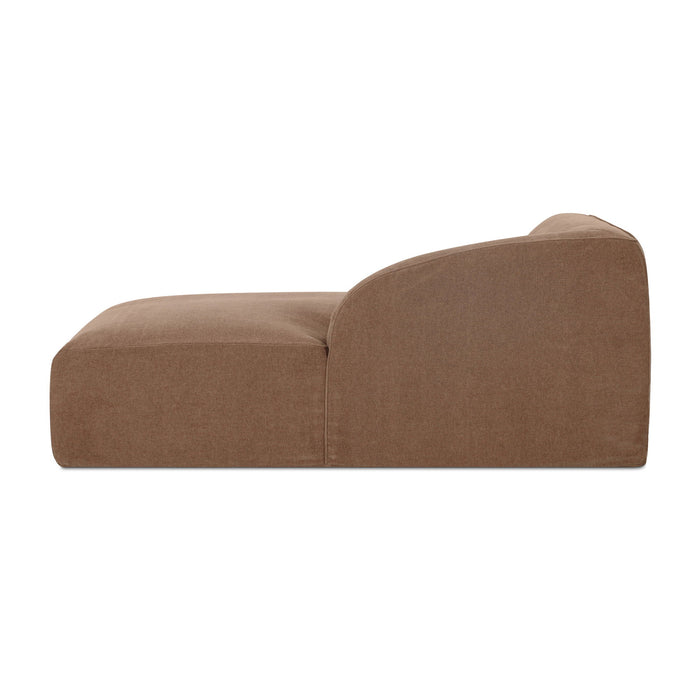 Isla - Right Arm Facing Chaise - Light Brown