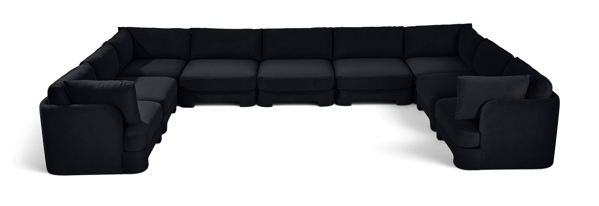 Hammond - Velvet Performance Fabric Upholstered 9 Piece Sectional