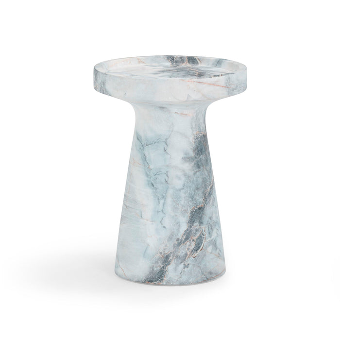 Zara - Indoor / Outdoor Side Table - Blue / White