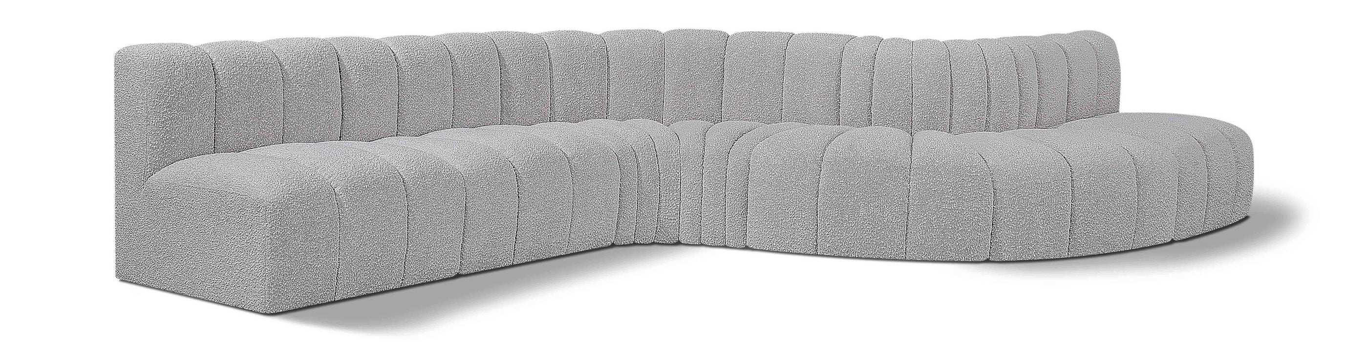 Arc - Boucle Fabric 7 Piece Modular Sofa