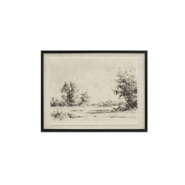 Briar - Framed Print On Linen - Multicolor