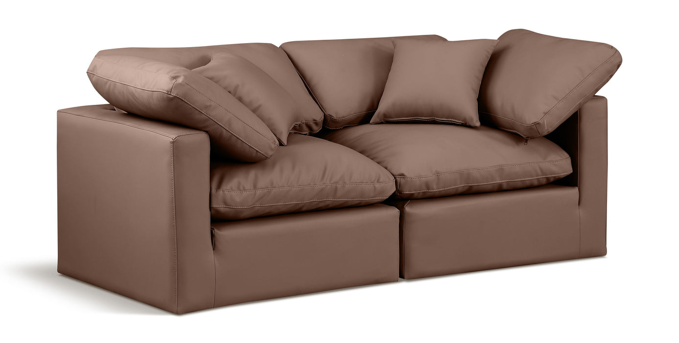 Indulge - Faux Leather 2 Seat Modular Sofa
