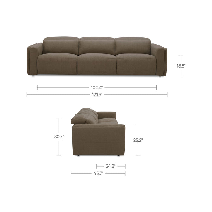 Wilder - Power Recliner Sofa - Soft Taupe / Tan