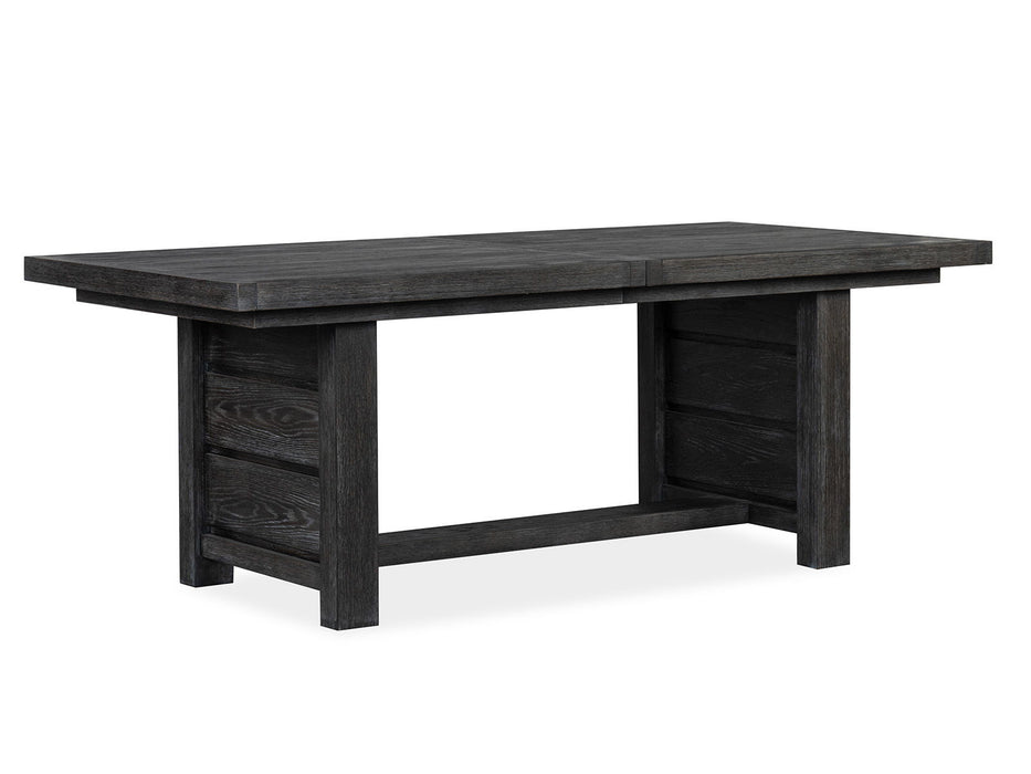 Plum Creek - 8 Piece Extendable Trestle Dining Table Set