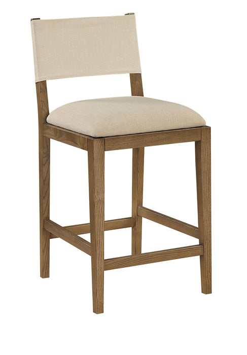 Avon - Linen Textured Performance Fabric Counter Stool