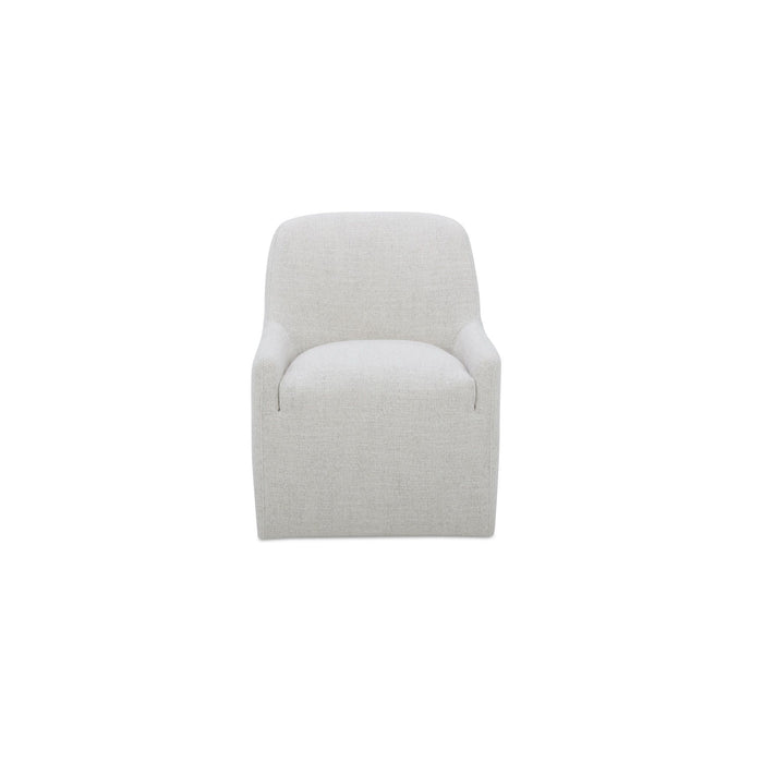 Maisie - Rolling Dining Chair - Flecked Oat / Beige
