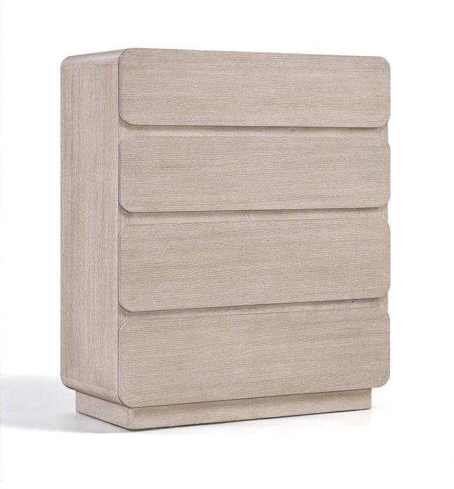 Adagio - Solid Wood And Oak Veneer Chest - Natural