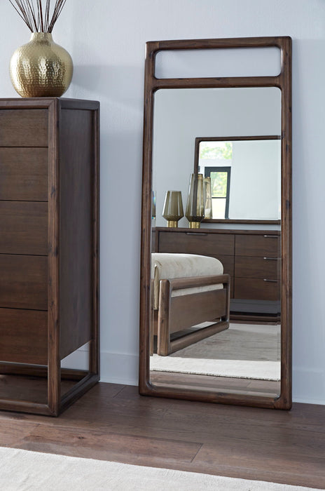 Sol Floor Mirror - Brwn  Spice