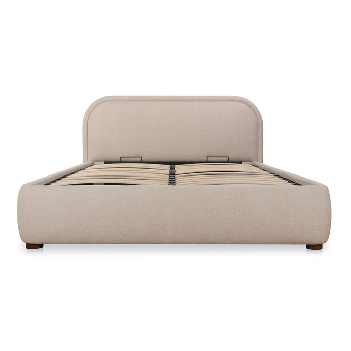 Colin - Queen Storage Bed - Light Brown