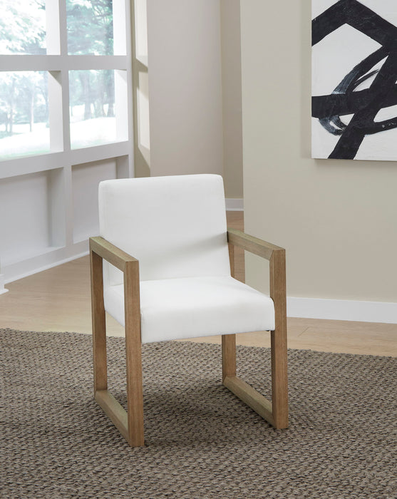 One Arm Chair - Pearl/Bisque