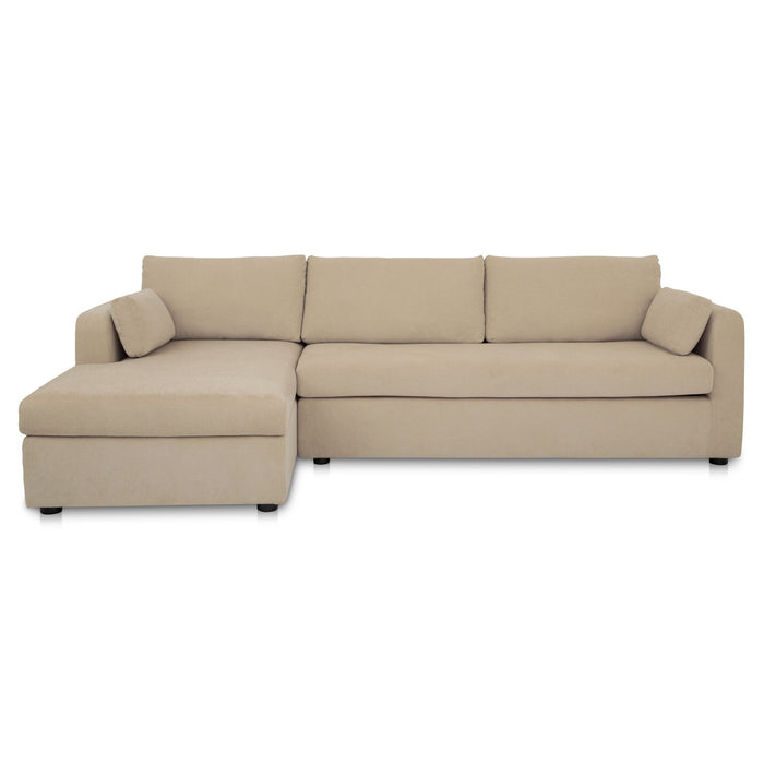 Burrow - Sleeper Sectional With Left Storage Chaise - Sand
