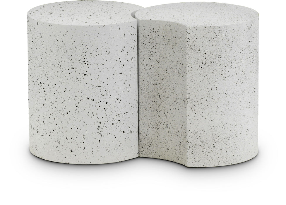 Dimple - End Table - Terazzo Finish