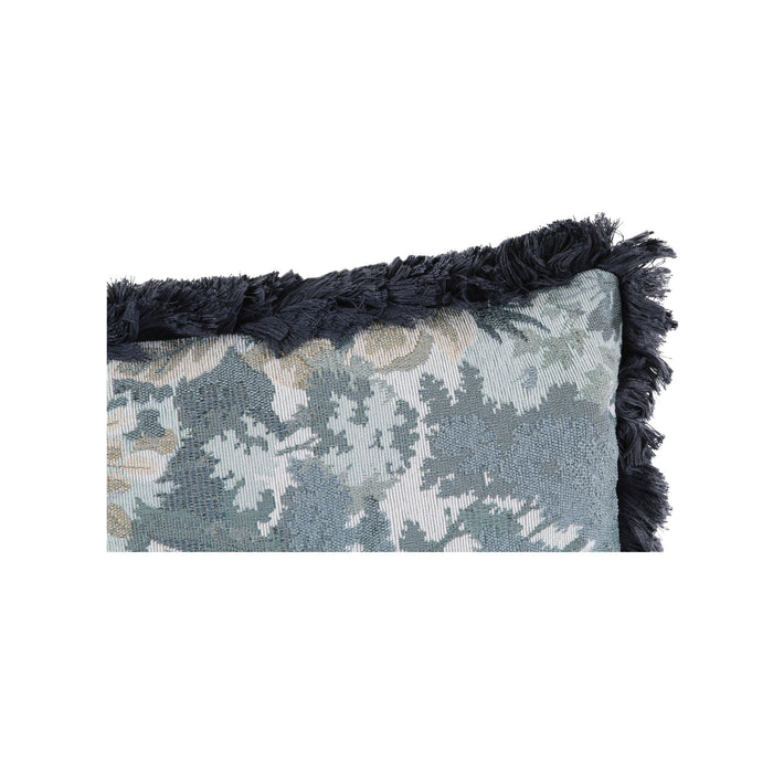 Yasmin - Lumbar Cushion Tapestry - Blue / Gray