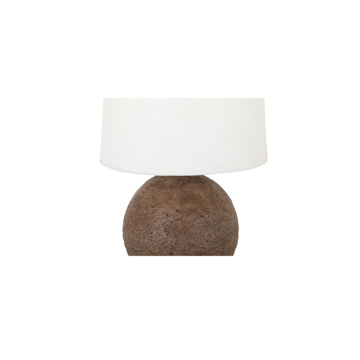 Whit - Table Lamp - Dark Brown / White