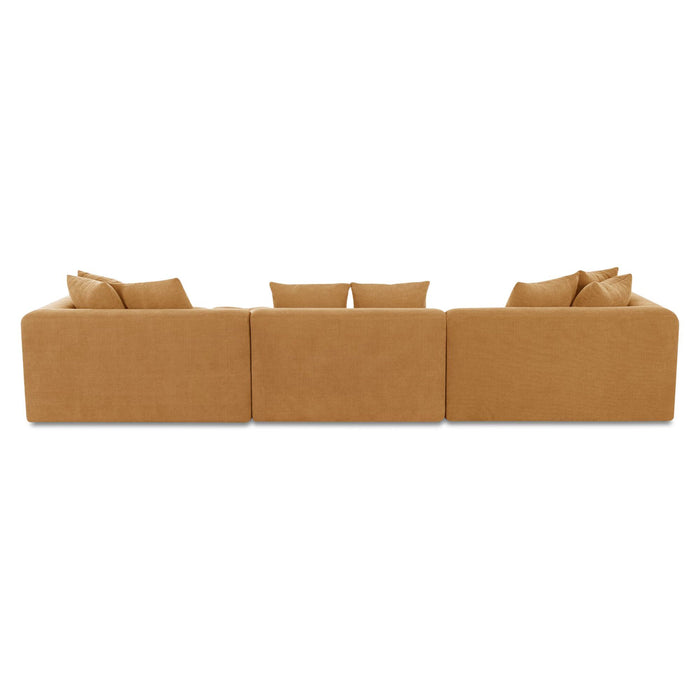 Davie - Classic L Modular Sectional - Golden Yellow