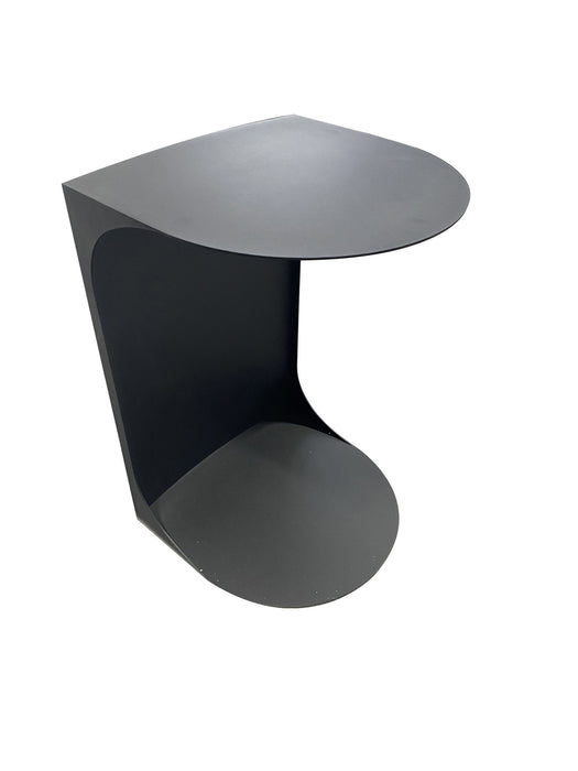 Cote - 16" Metal Accent Table - Black