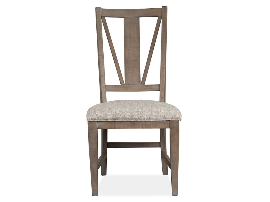 Paxton Place - Dining Side Chair With Upholstered Seat (Set of 2) - Dovetail Gray