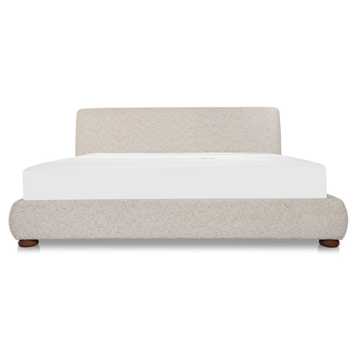Beau - Queen Storage Bed - Speckled Light Gray