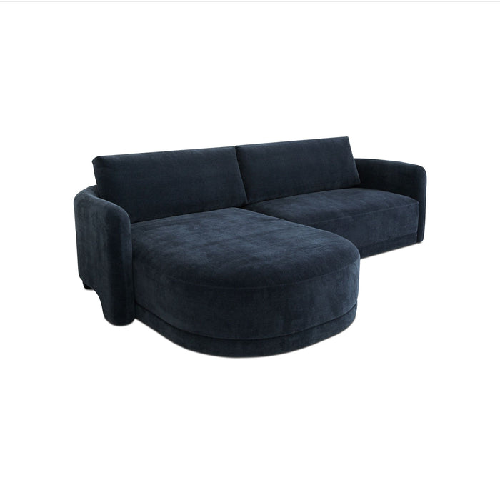 Emmy - Sectional Left - Dark Blue