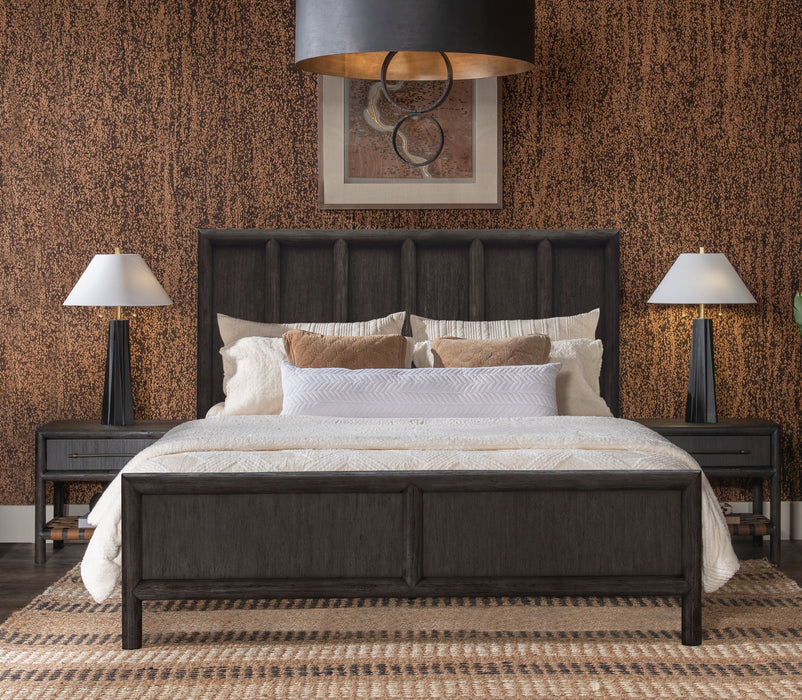 Dorsey Wd  Queen Bed - Bst Gry