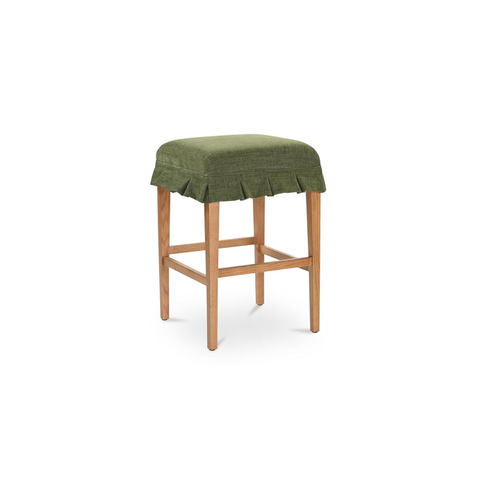 Anna - Counter Stool - Green / Light Brown