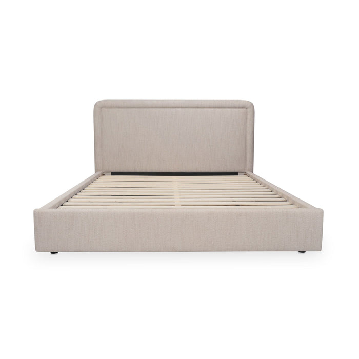 Simon - King Storage Bed - Flecked Beige