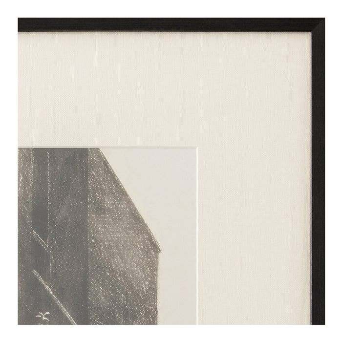 Retreat - Framed Paper Print - Gray